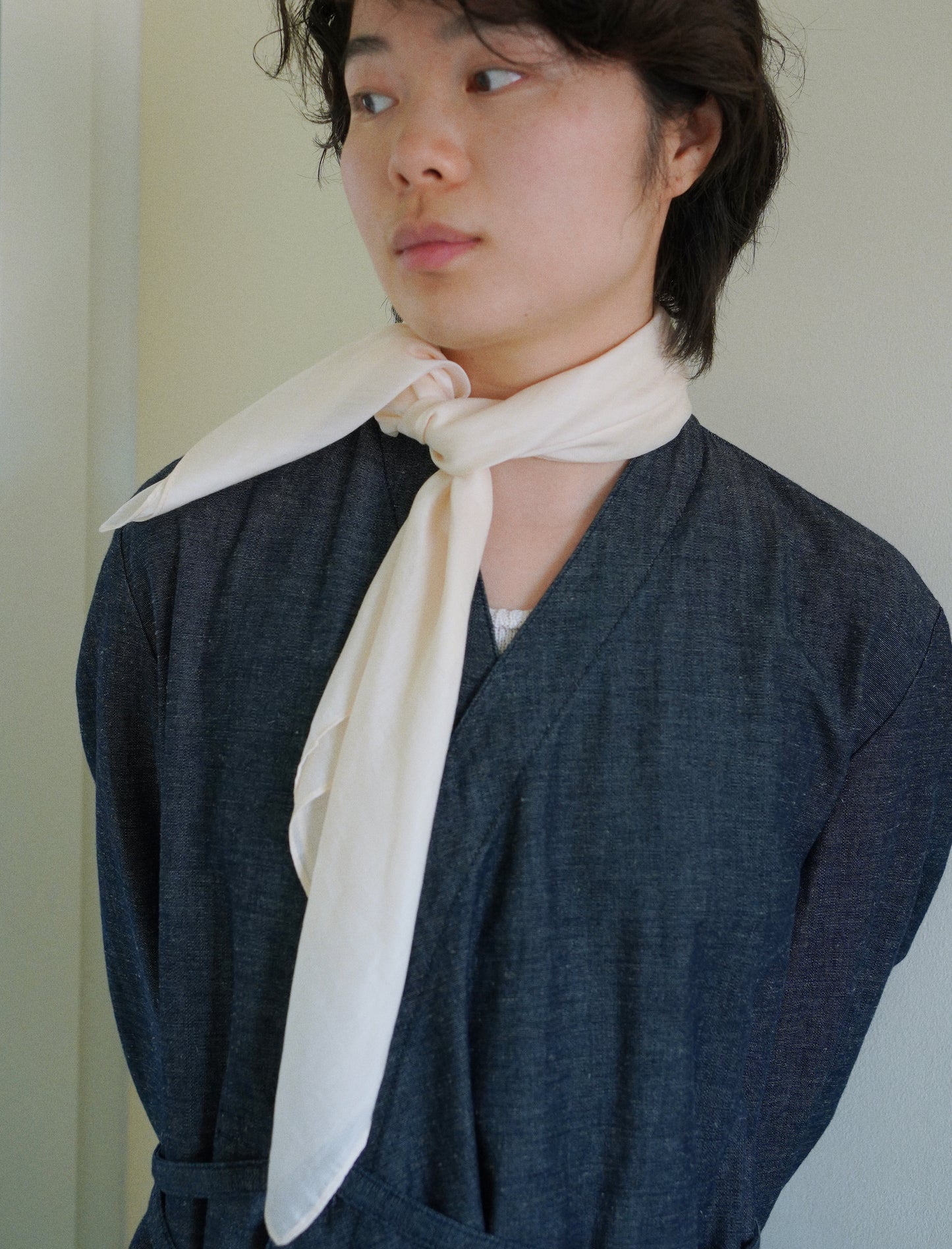 Medium Modal Silk Bandana | Feather