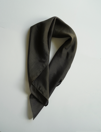 Silk Modal Neckerchief | Coal