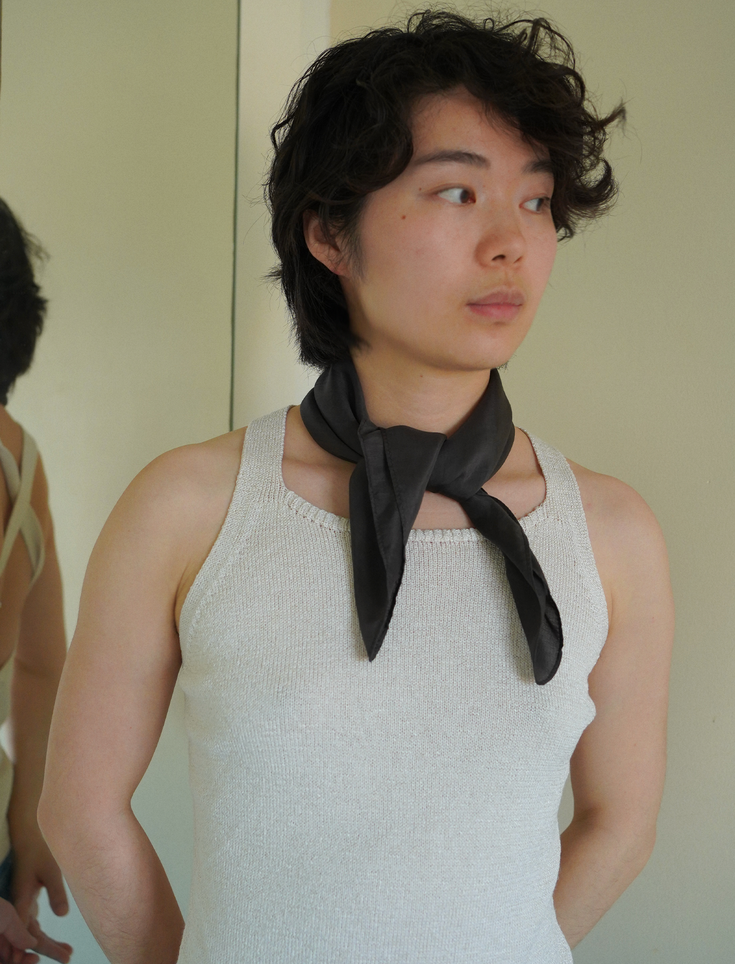 Silk Modal Neckerchief | Coal